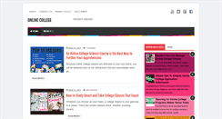 Desktop Screenshot of onlinecollegesblog.com